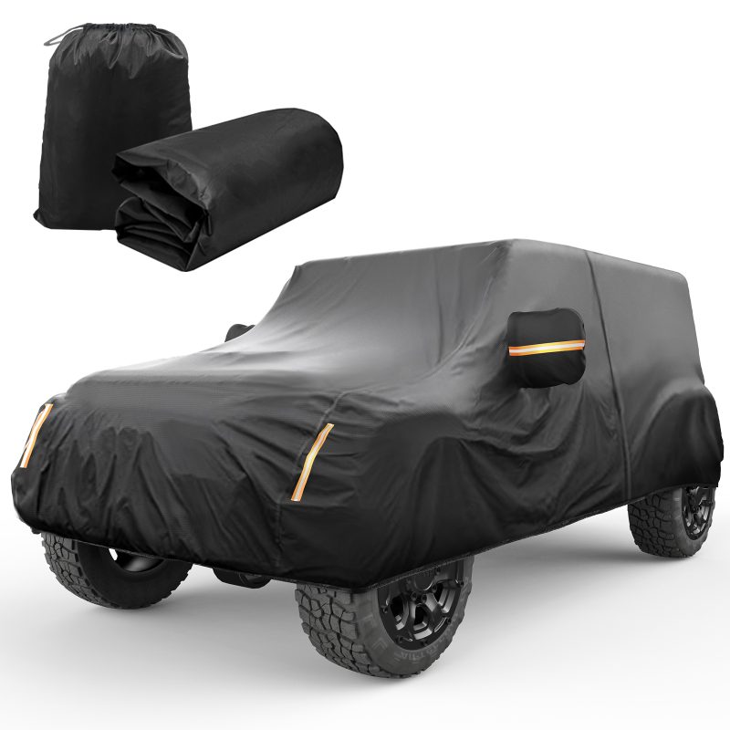 Car Cover Custom Fit for Ford Mustang 1994-2024, 420D Oxford Full Outdoor Automtive Heavy Duty Covers with Waterproof All Weather , Full Exterior Cover Rain Sun Protection with Reflective Stripes - Image 2
